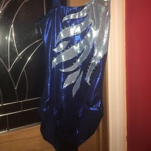 Blue Leotard (with matching hair tie!)